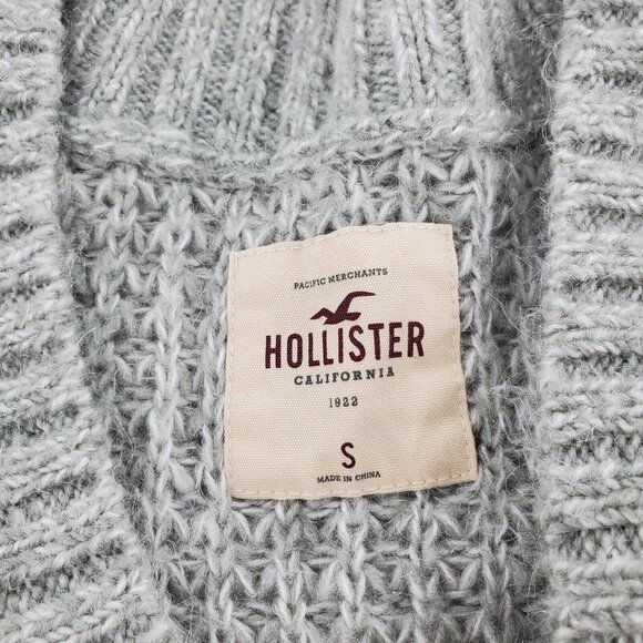 Hollister Grey‎ Medium Knit Sweater Womeens Small - Picture 2 of 5